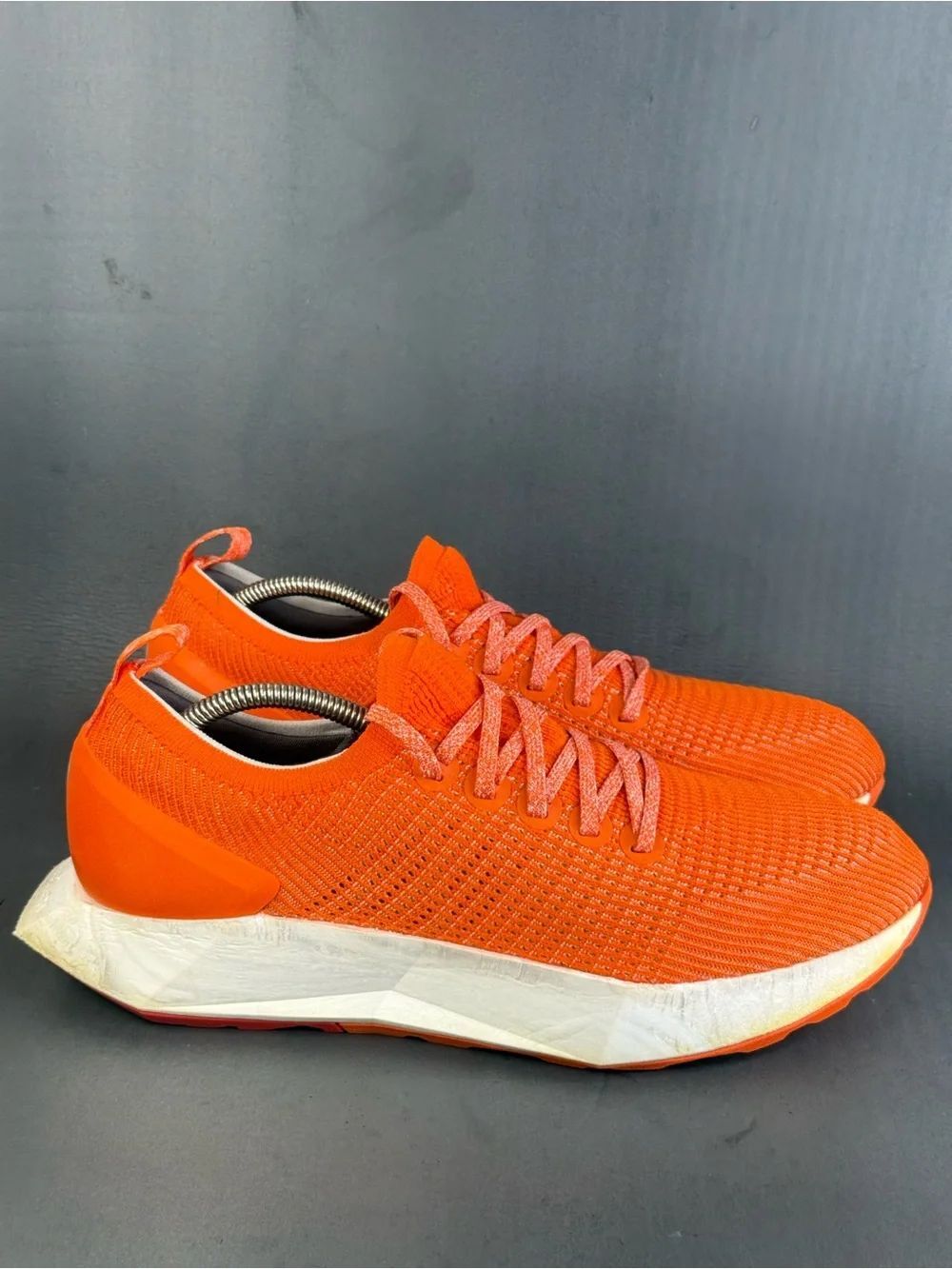 Allbirds Tree Flyer bright orange athletic sneaker shoes men’s size 11.5